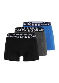 Jack & Jones JACK & JONES, Heren Boxershorts 'BASIC', blauw / grijs / zwart