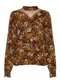 Only, Dames Blouse, bruin / gemengde kleuren
