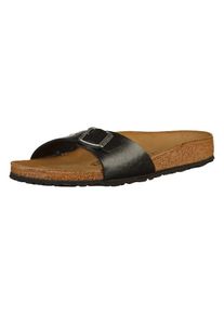 Birkenstock, Dames Muiltjes 'Madrid', bruin / zwart