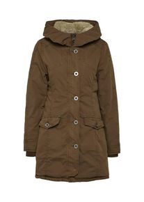 Urban Classics, Dames Winterparka 'Ladies Garment Washed Long', olijfgroen