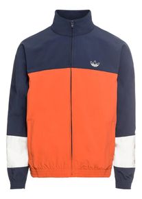 adidas originals, Heren Tussenjas 'BLOCKED WARM UP', donkerblauw / sinaasappel