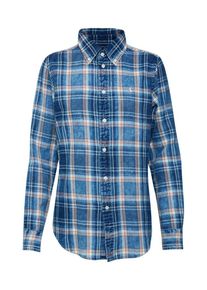 Polo Ralph Lauren, Dames Blouse, donkerblauw / lichtoranje