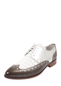 Melvin & Hamilton MELVIN & HAMILTON, Dames Veterschoen 'Jessy 38', bruin / zilver / wit