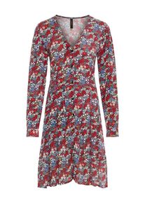 Y.A.S, Dames Jurk, royal blue/koningsblauw / lichtblauw / rood / wit