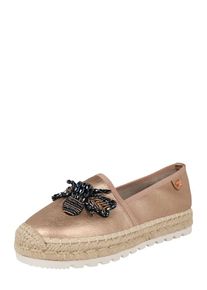 Tom Tailor, Dames Espadrilles, goud / rosé