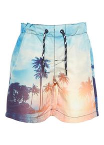name it, Jongens Zwemshorts, lichtblauw / sinaasappel