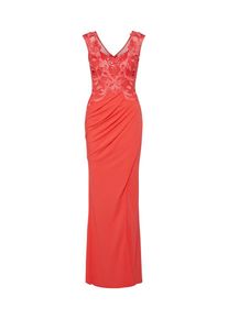 Lipsy, Dames Avondjurk 'CORAL SQN MAXI', koraal