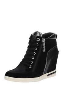 Tommy Hilfiger, Dames Sneakers hoog 'Wedge', zwart / wit