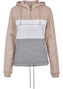 Urban Classics, Dames Sweatshirt, grijs / perzik / wit