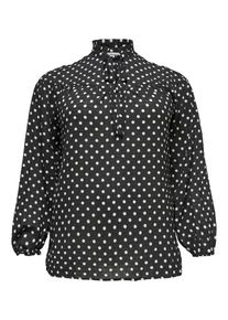 Only Carmakoma, Dames Blouse 'Curvy', zwart / wit