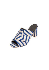 EDITED, Dames Muiltjes 'Elle', blauw / wit