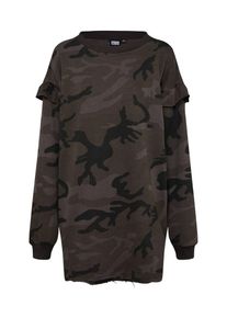 Urban Classics, Dames Oversized jurk, kaki / zwart
