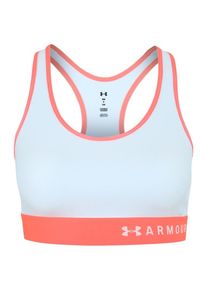 Under Armour, Dames Sport bh 'Armour Mid Keyhole', lichtblauw / neonoranje