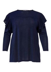 Only Carmakoma, Dames Blouse, blauw