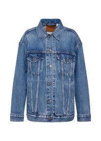 Levi's LEVI'S, Dames Tussenjas 'BAGGY TRUCKER', blauw denim
