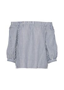 Only, Dames Blouse 'onlJANICE', blauw denim / wit