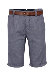 Tom Tailor Denim, Heren Chino 'Slim Chino Shorts yd w. belt Shorts length1', donkerblauw