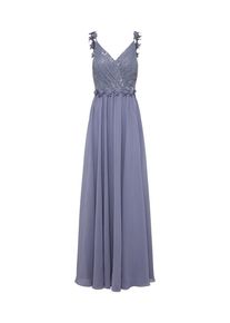 Laona, Dames Avondjurk 'Abendkleid mit Spitzentop', violetblauw