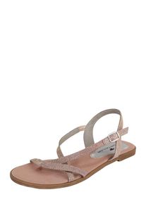 Tom Tailor, Dames Sandalen met riem, rosa
