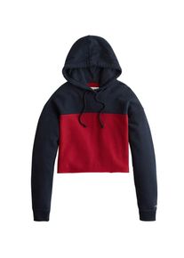 Hollister, Dames Sweatshirt 'MIN LOGO POPOVER', navy / rood