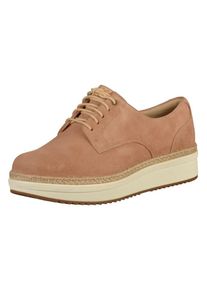 Clarks, Dames Veterschoen, lichtbeige