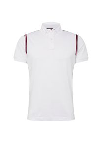 Tommy Hilfiger, Heren Shirt 'TOMMY TAPE SLIM POLO', wit