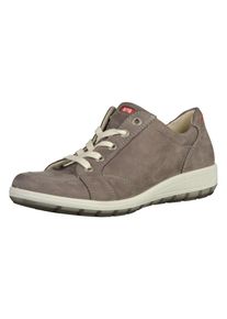 Ara, Dames Sneakers laag, taupe / bloedrood / wit