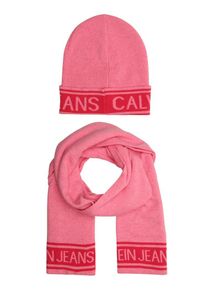 Calvin Klein, Dames Sjaal 'J LOGO GIFTSET', pink