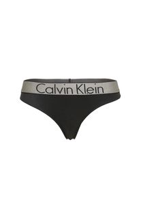 Calvin Klein Underwear, Dames String 'THONG', grijs / zwart