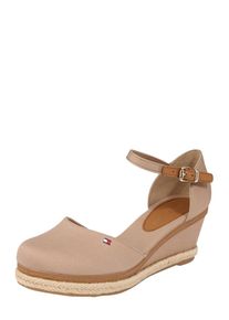 Tommy Hilfiger, Dames Sandalen met riem 'ICONIC ELBA', sand / stone grey
