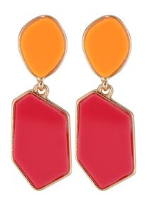 ABOUT YOU, Dames Oorbellen 'Emma', sinaasappel / pink