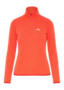 J. Lindeberg J.Lindeberg, Dames Functionele fleece jas 'Kimball Q-N Fieldsensor MD', oranjerood