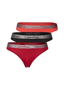 Calvin Klein Underwear, Dames String, sinaasappel / rood / zwart
