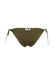 Calvin Klein Swimwear, Dames Bikinibroek 'CHEEKY STRING SIDE TIE BIKINI', kaki