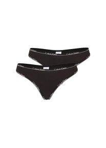 Calvin Klein Underwear, Dames String 'Thong 2PK', zwart