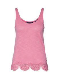 Superdry, Dames Top 'MOROCCO LACE HEM VEST', pink
