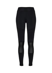 Urban Classics, Dames Leggings 'Mesh Biker', zwart