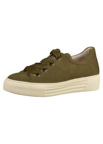 Gabor, Dames Sneakers laag, olijfgroen