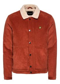 Lyle & Scott Lyle & Scott, Heren Tussenjas 'Jumbo Cord Shearling Jacket', beige / roestbruin