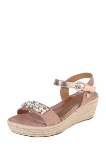Tom Tailor, Dames Sandalen met riem, oudroze