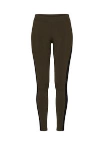 Urban Classics, Dames Broek, olijfgroen / zwart