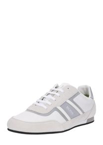 BOSS, Heren Sneakers laag 'Lighter_Lowp_flash2', zilvergrijs / wit