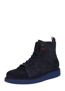 Tommy Hilfiger, Heren Veterboots 'SUEDE WEDGE MID BOOT', nachtblauw