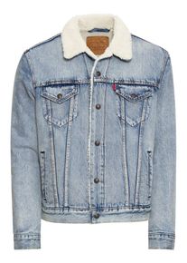 Levi's LEVI'S, Heren Tussenjas 'TYPE 3 SHERPA TRUCKER', grey denim