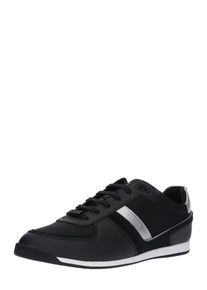 BOSS, Heren Sneakers laag 'Glaze', zwart / wit
