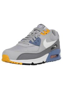 Nike Sportswear, Heren Sneakers laag 'Air Max 90 Essential', smoky blue / geel / grijs