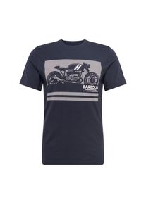 Barbour International, Heren Shirt 'Regulator Tee', navy / lichtgrijs