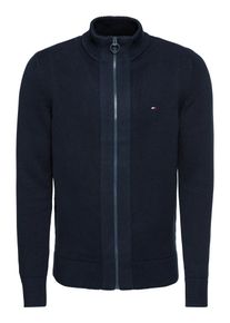 Tommy Hilfiger, Heren Gebreid vest 'CLASSIC HEAVY GAUGE ZIP THROUGH', donkerblauw
