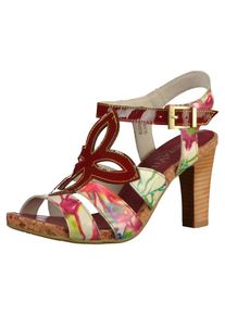 Laura Vita, Dames Sandalen met riem, gemengde kleuren / rood