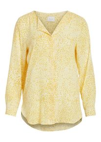 Vila, Dames Blouse, geel / wit